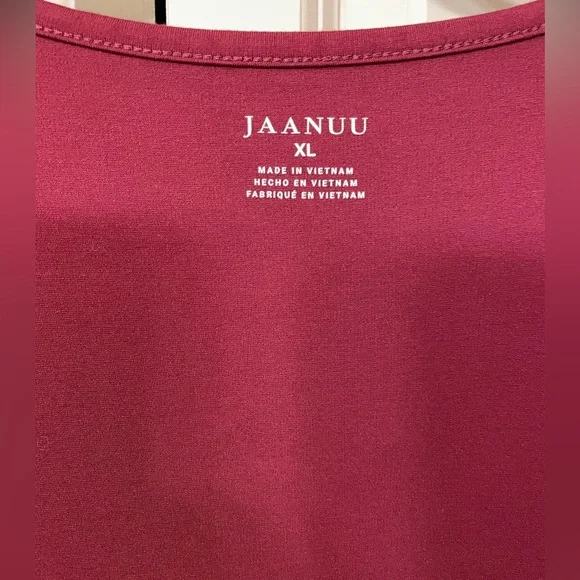 JAANUU Wine Scrub Top - Picture 4 of 4